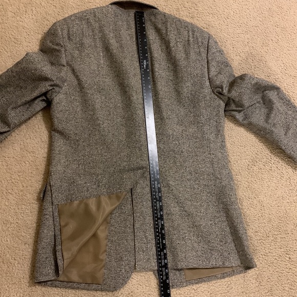 Towncraft size 40R mens blazer sports 100% silk 2 button clousre single vented - Picture 9 of 17